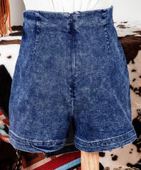 Denim Skorts