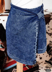 Denim Skorts